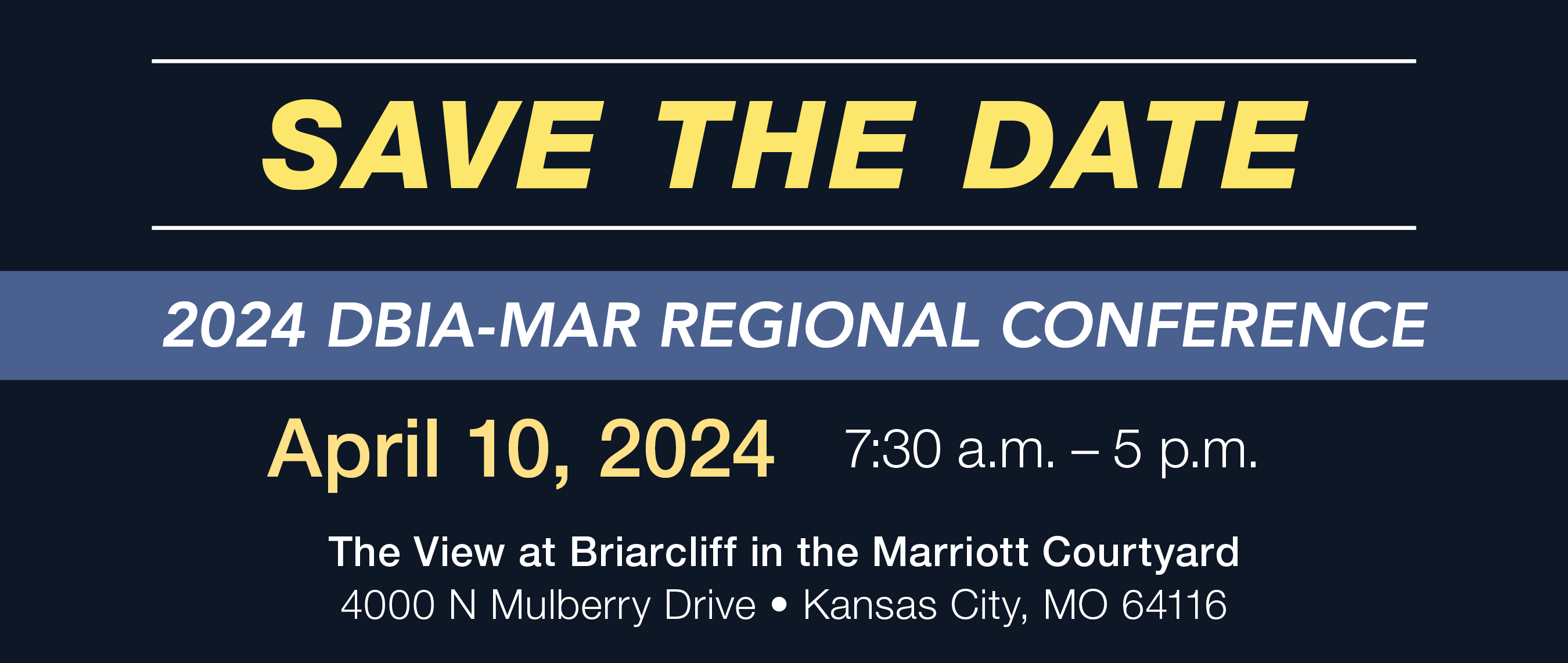 Regional Conference Call for Presentations DBIAMAR